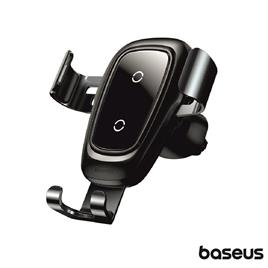 Suporte Telemóvel Gravity C/Carregar Indução Preto BASEUS