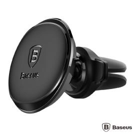 SUPORTE TELEMÓVEL MAGNÉTICO C/ PORTA CABOS PRETO BASEUS