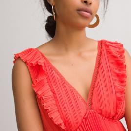 La Redoute Collections Vestido de cavas comprido com decote em V