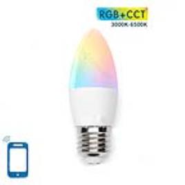 Lâmpada Smart LED WiFi RGB+CW E27 C37 5W 