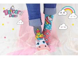 Box Meias Unicórnios Caixa de 6 Meias Menina
