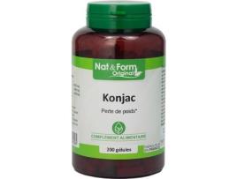 Suplemento Alimentar NAT & FORM Konjac (200 cápsulas)