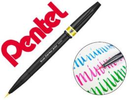 Caneta Pincel Pentel Artist Amarelo