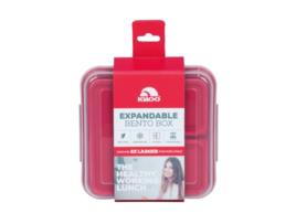 Marmita IGLOO com Compartimentos para Alimentos (Vermelho)