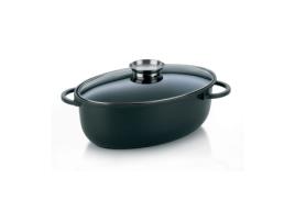 Caçarola Oval KELA LINE (Alumínio- Preto-45cm)