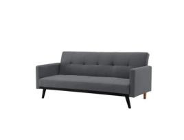 Sofá CONCEPT U Conversível de 3 Lugares (Cinzento - 188x80 cm - Tecido)