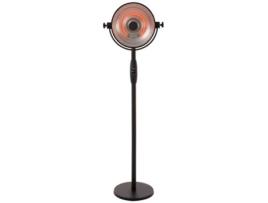 Sunred Aquecedor pedestal Retro Sphere 2100 W halogéneo preto RSS16