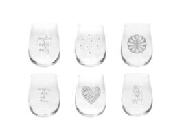 Vasos Decorados Surtidos Set 6 Uds