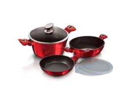 Trens de Cozinha BERLINGER HAUS (24cm - Aluminio Forjado - Vermelho)