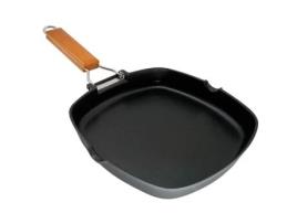 Grelhador WECOOK (20 x 20 cm - Alumínio Fundido - Preto)