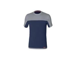 Camiseta Stretch Bicolor Azul-Gris