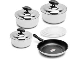 Trens de Cozinha CALLAWAY (16-20-24 cm - Aço Inoxidável - Prata)