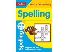 Livro spelling ages 6-7 de collins easy learning (inglês)