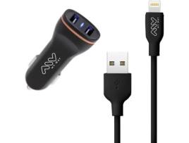 Pack Carregador Auto MYWAY MWPAK0071 (USB - 2.1 A - Preto)