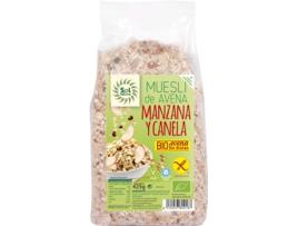 Muesli SOLNATURAL Avena Canela S Bio (425 Gr - Maçã)