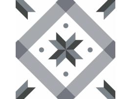 Adesivos de azulejo 15 x 15 cm - estrela cinza Youdoit