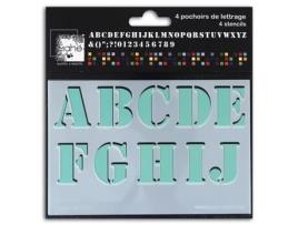 Estêncil Alfabeto Grão de Café 30x21 cm Toga