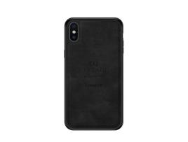 Capa TPU + PU PINWUYO vintage, híbrido preto para iPhone X/XS 5.8