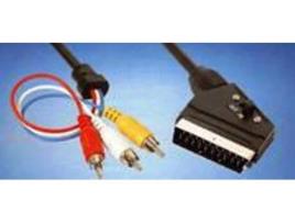 Hitec Adaptador Direccional Euroconector 3Xrca M 1.50M.