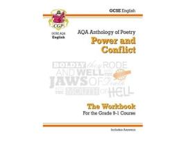 Livro gcse english literature aqa poetry workbook: power & conflict anthology (includes answers) de cgp books (inglês)