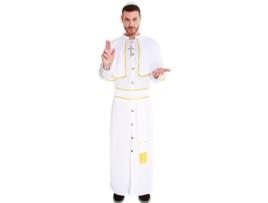 Fato de Homem PARTILANDIA Papa Branco e Dourado (Tam.: S)