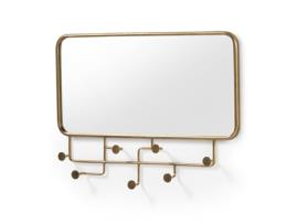 Espelho de Parede (60 x 80 - Metal - Dourado)