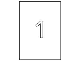 Etiquetas Adesivas para Freezer A4 APLI (Branco - 210 X 297 mm)