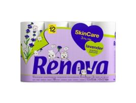Papel Higiénico Renova Skin Care Lavanda 12Rl