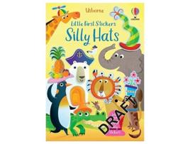 Livro little first stickers funny hats de jessica greenwell (inglês)