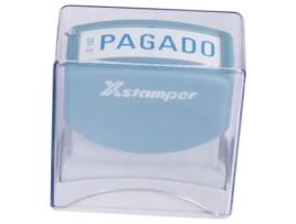 Carimbo Automático Pago Pré-Tintado Felixmania 13X42Mm