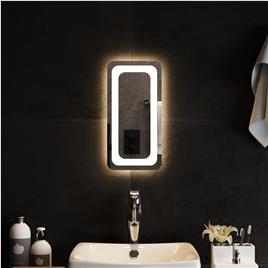 vidaXL Espelho de casa de banho com luzes LED 20x40 cm