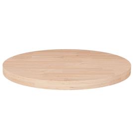 vidaXL Tampo de mesa redondo Ø30x2,5 cm carvalho maciço não tratado
