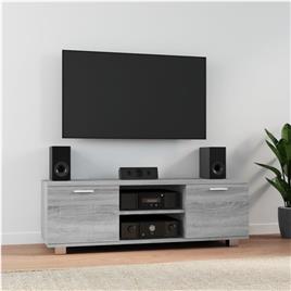vidaXL Móvel de TV 120x40,5x35 cm derivados de madeira cinzento sonoma