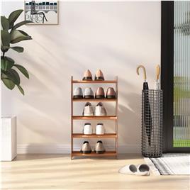 vidaXL Sapateira 45x24x81 cm derivados de madeira castanho