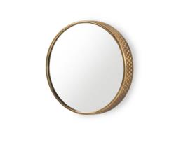 Espelho de Parede (50 x 50 - Metal - Dourado)