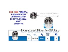 Fominaya pulsador c-baja p1 eco cyclon-aqua mixto 0142203110