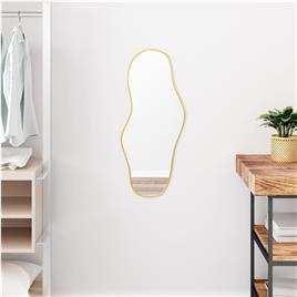 vidaXL Espelho de parede 70x30 cm dourado