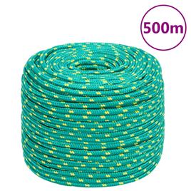 vidaXL Corda de barco 10 mm 500 m polipropileno verde