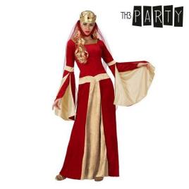Fantasia para Adultos Dama medieval Vermelho - XL