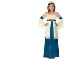 Fato de Menina DISFRAZZES Dama Medieval Amarelo (Tam: 10 a 12 anos)