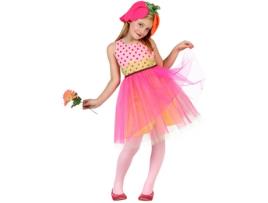 Fato de Menina DISFRAZZES Flor Com Tutú Rosa (Tam: 10 a 12 anos)