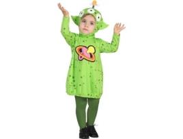 Fantasia para Bebés Alien Verde - 0-6 Meses