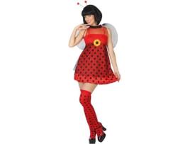Fato de Mulher DISFRAZZES Joaninha Com Flor (Tam: M-L - 38/42)