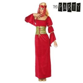 Fantasia para Adultos Dama medieval Vermelho - M/L