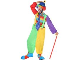 Fato de Homem DISFRAZZES Palhaço Multicolor (Tam: XL)