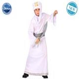 Fantasia para Crianças Árabe Branco (3 Pcs) - 7-9 Anos