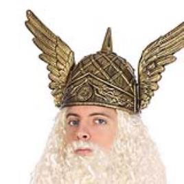 Capacete Gaulês Vercingetorix Dourado