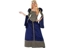 Fato de Mulher DISFRAZZES Dama Medieval Azul (Tam: XL)