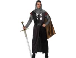 Fato de Homem DISFRAZZES Cavaleiro Medieval Preto (Tam: M/L)