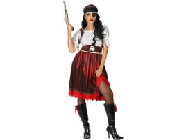 Fato de Mulher DISFRAZZES Pirata Às Riscas (Tam: M-L - 38/42)